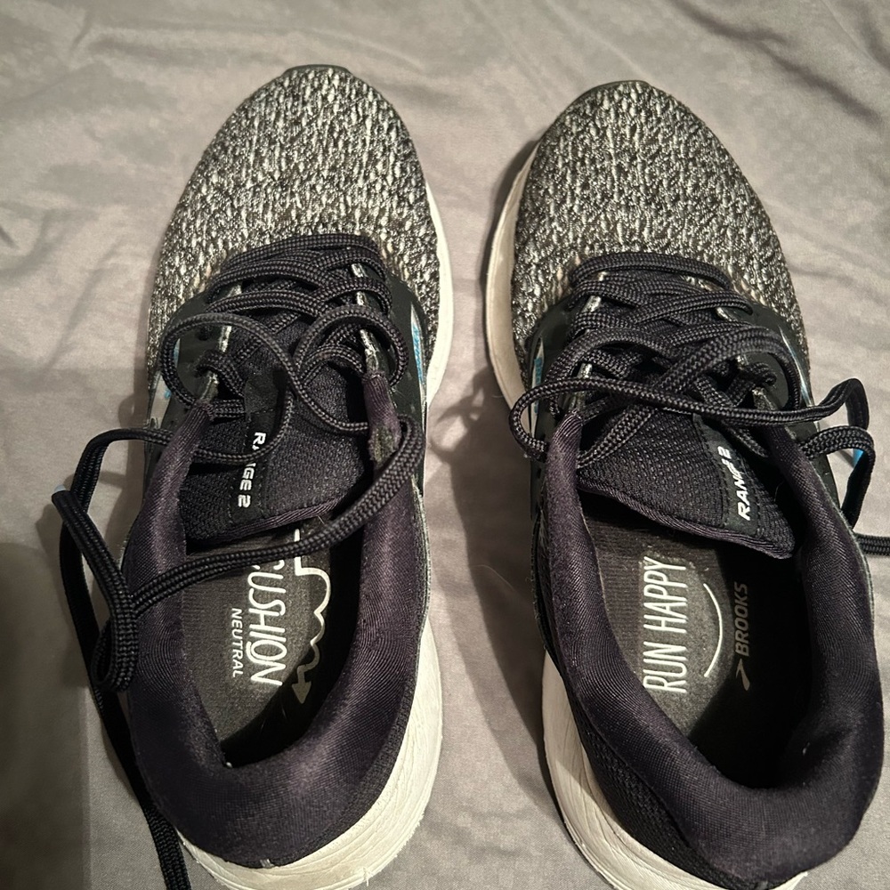 Brooks Charcoal and Black Sneakers
